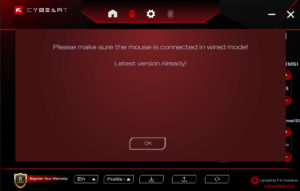 Cybert mouse firmware update