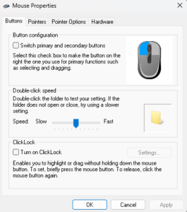 mouse double-clicking