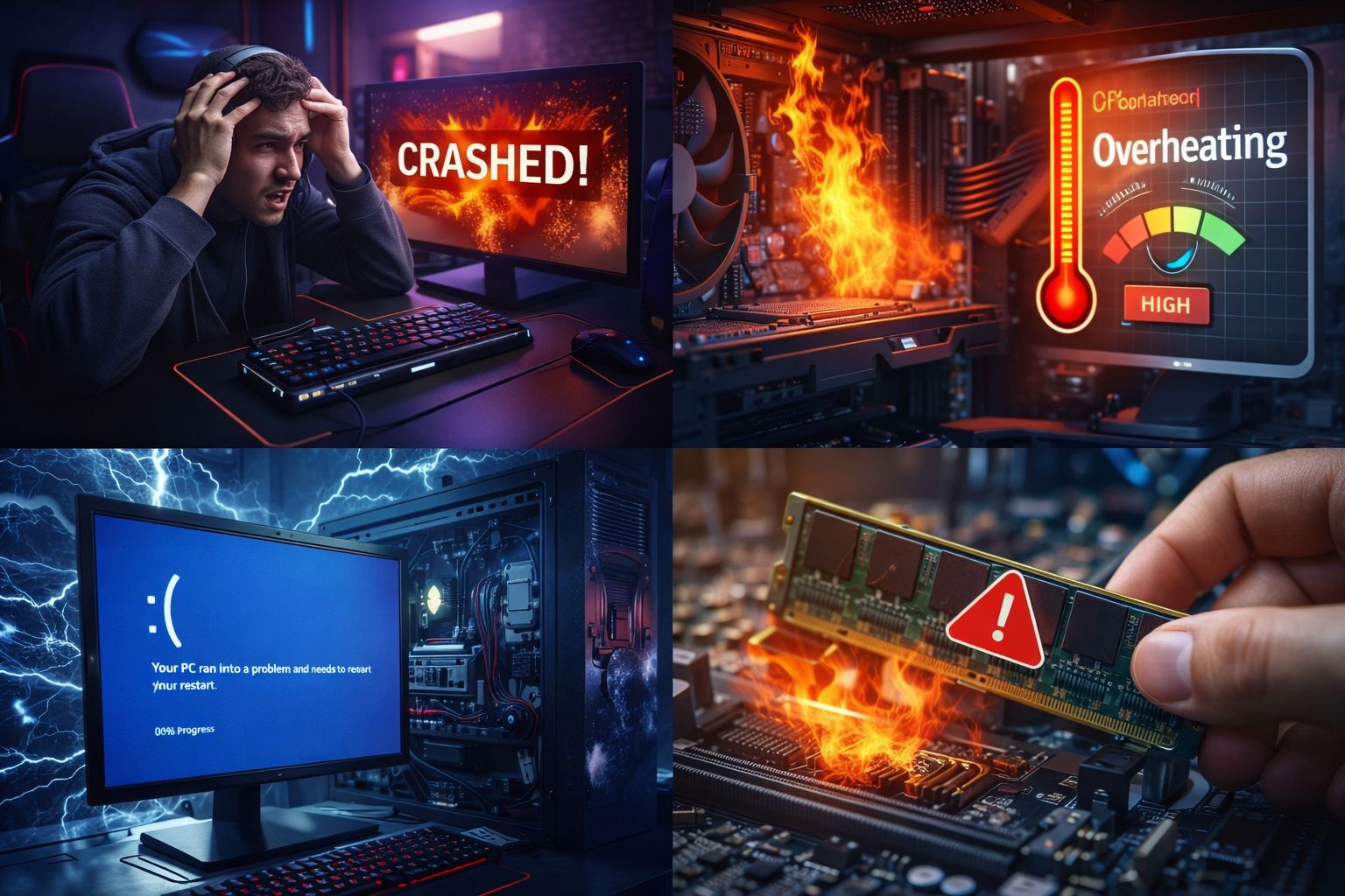 PC crashing while gaming