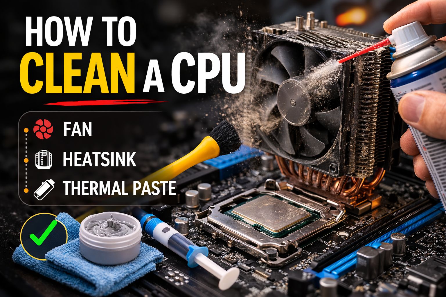 How to clean a CPU guide