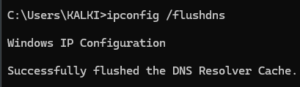 Flush DNS to FIx Packet loss on PC
