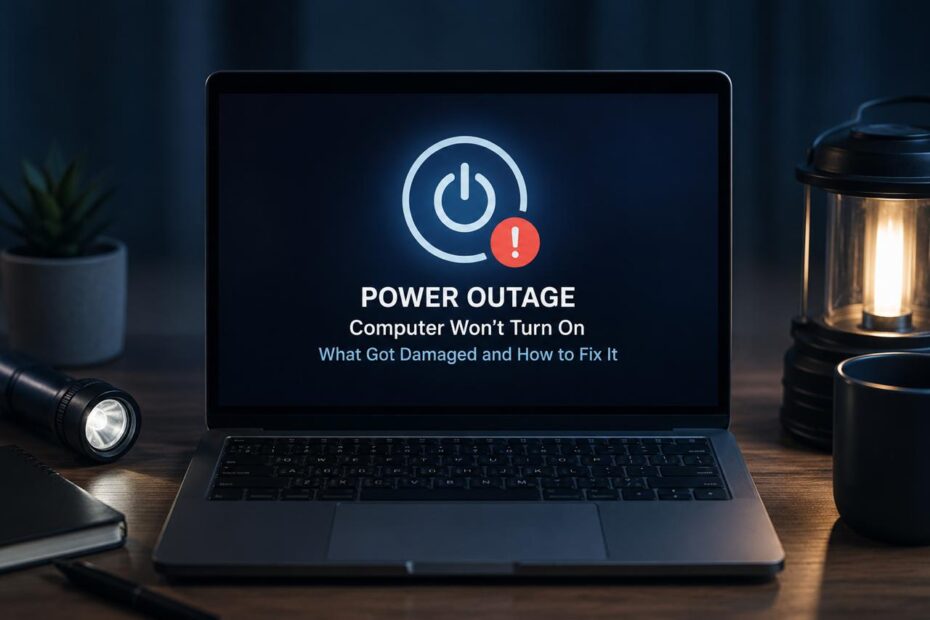 PC Won't Turn On After a Power Outage
